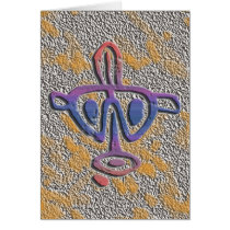 Puerto Rico - petroglyph Greeting Card