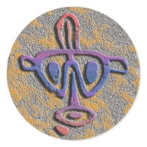 Puerto Rico - petroglyph - Customized stickers