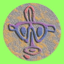 Puerto Rico - petroglyph - Customized stickers