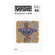 Puerto Rico - petroglyph postage