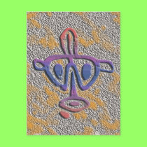Puerto Rico - petroglyph postcards
