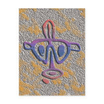 Puerto Rico - petroglyph Postcard