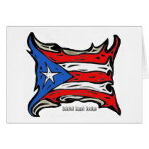 Puerto Rico Reggaeton Flag Cards