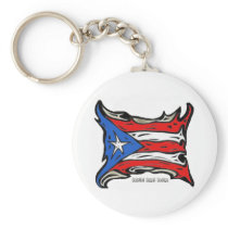 Puerto Rico Reggaeton Flag Key Chain