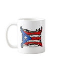 Puerto Rico Reggaeton Flag mugs