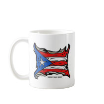 Puerto Rico Reggaeton Flag mugs