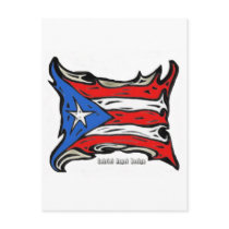 Puerto Rico Reggaeton Flag Postcard