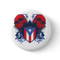 Puerto Rico Skulls Pins