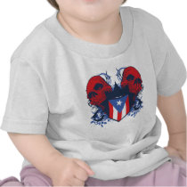 Puerto Rico Skulls T Shirt