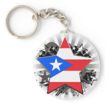 Puerto Rico Star Key Chains