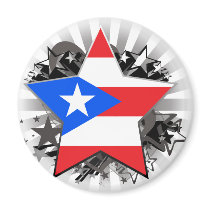Puerto Rico Star Magnets
