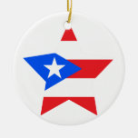 Puerto+Rico Star Ornament