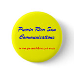 Puerto Rico Sun Communications Pinback Buttons
