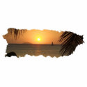Puerto Rico Sunset Cutout Keychain photo sculptures by CyberGenie Puerto Rico Sunset Cutout Keychain photo sculptures