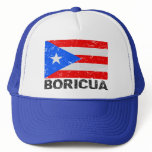 Puerto Rico Vintage Flag Boricua hats
