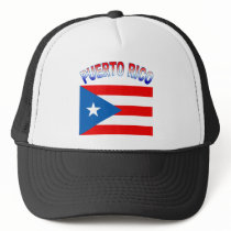 Puerto Rico with Flag Products hats by FlagBaby Puerto Rico with Flag Products hats
