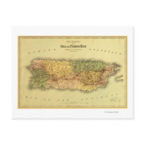 Puerto RicoPanoramic MapPuerto Rico Post Card