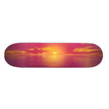 Puesta del sol de la salida del sol monopatín