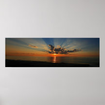 Puesta del sol de las dunas de Indiana Posters