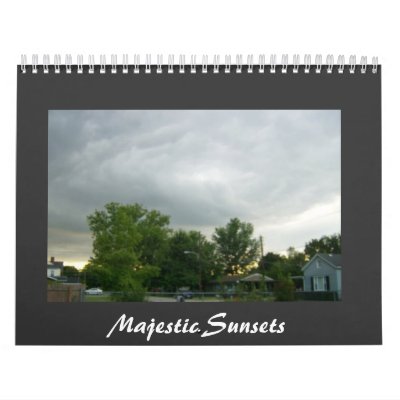 Puestas del sol majestuosas y calendario de las sa Puestas del sol majestuosas y calendario de las sa