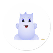 Puff Pal Bluff Round Stickers
