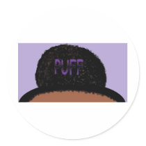 PUFF ROUND STICKER