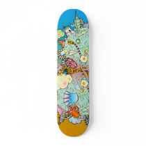 Puffer Puffing On A Water Pipe - Customized skateboards