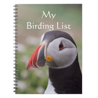 Puffin - Bird Record Note Books