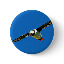 Puffin in flight pin