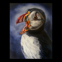 puffin portraite posters