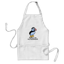Puffins Ate my Homework Aprons