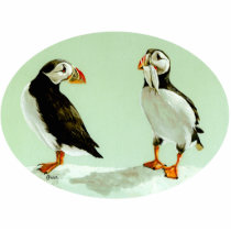 Puffins Photo Sculpture