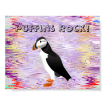 Puffins Rock Poster posters