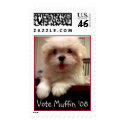 puffmuffin, Vote Muffin '08 postage by flalabtec puffmuffin, Vote Muffin '08 postage