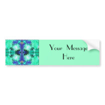 puffs blue green bumper stickers