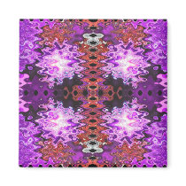 puffs purple refrigerator magnet