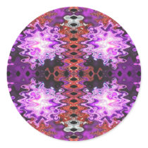 puffs purple round stickers