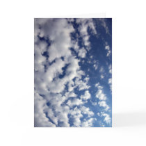 Puffy Clouds On Blue Sky cards