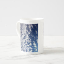 Puffy Clouds On Blue Sky mugs