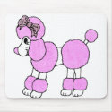 Puffy the Pink Poodle mousepads