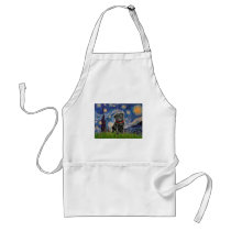 Pug 13 (black) - Starry Night Apron