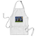 Pug 13 (black) - Starry Night Apron