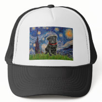 Pug 13 (black) - Starry Night Mesh Hat
