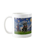 Pug 13 (black) - Starry Night Coffee Mug