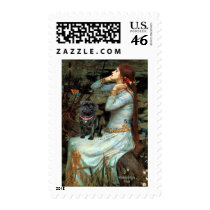 Pug 14 (black) - Ophelia Seated postage