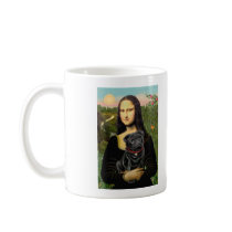 Pug 16 (black) - Mona Lisa mugs