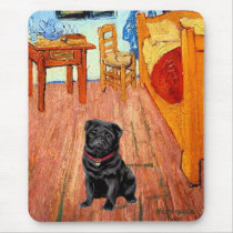 Pug 17 (black) - The Room mousepads