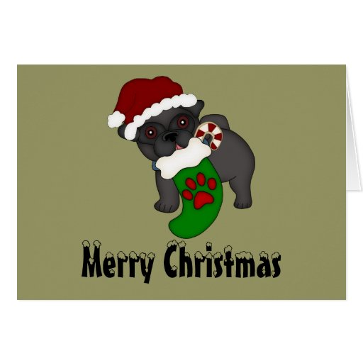 pug christmas card