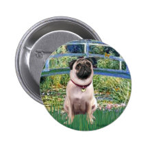 Pug 1 (fawn) - Bridge Button