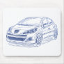 Pug 207 2010 mousepads